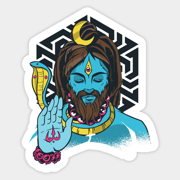LORD SHIVA Shiva Sticker TeePublic